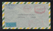 Brazil Brasil 1958 Meter Airmail Cover To Netherlands - Lettres & Documents