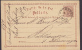 Poland Vorlaüfer Germany Reichspost Postal Stationery Ganzsache BROMBERG Bydgoszcz 187? MÜHLHAUSSEN (2 Scans) - Tarjetas