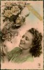 N°1892 MMM 65 VIVE SAINTE CATHERINE  1950 FEMME ET ROSES BLANCHES  LE PARIS 426 - Santa Catalina