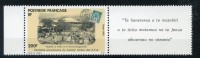 POLYNESIE Y&T N°421** + VIGNETTE CENTENAIRE DU 1ER TIMBRE DES E.F.O. - Unused Stamps
