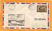 Peace River Alberta Fort Vermillion 1930 Air Mail Cover - Eerste Vluchten