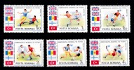 Romania 1986 Football Soccer World Cup Set Of 6 MNH - Unused Stamps