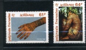 POLYNESIE Y&T N°413 414** COTE 3.8€ LES TATOUAGES - Unused Stamps