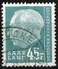 Heuss 1957: Michel-No.421 (45F) Mit O SAARBRÜCKEN  (Michel € 5.00) - Used Stamps