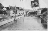 10 ESSOYES LE PONT SUR L OURCE  CHEVAUX S ABREUVANT DANS L OURCE - Essoyes