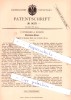 Original Patent - C. Rückhard In Buckow , 1880 ,  Billardbanden-Wärmer , Billard , Märkische Schweiz !!! - Buckow