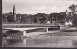 Germany PPC Dingolfing Nieder Bayern An Der Neuen Isarbrücke Bridge Pont 1959 Echte Real Photo Véritable (2 Scans) - Dingolfing