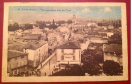 69 Rhône  ANSE Vue Panoramique Prise Des Tours - Café Des Tours (couleur) - Anse