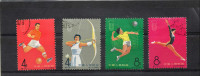 CHINE - Jeux Sportifs Nationaux D'athlétisme à Pékin : Football, Tir à L'arc, Gymnastique Féminine, Volley-ball - - Used Stamps