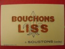 Buvard Bouchons Liss. Soustons (landes). Vers 1950 - B