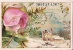 CHROMO CHOCOLAT LOUIT PAYSAGE D'HIVER FLEUR - Louit