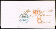 CORUÑA PREF. - FERROL PE 11A - 1841 CARTA CIRC. A MADRID + PORTEO 8 - ...-1850 Prephilately