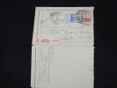 BELGIQUE - Entier Postal En Recommandé De Bruxelles Pour Bruxelles En 1914 - à Voir - Lot P10153 - Postbladen