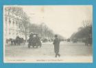 CPA PARIS VECU - Automobile Attelage Calèche Diligence - Les Champs Elysées - Champs-Elysées