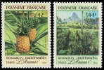 Polynésie 1991 - Fruits, Ananas - 2val Neuf // Mnh - Nuovi