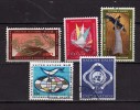 ONU Ginevra ° - 1969-70 - Lotto Yvert - 6-8-12-13-14.  Usati - Gebruikt