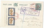 LBL33D-  AFRIQUE DU SUD CPA ADRESSÉE EN RECOMMANDE DURBAN POUR  VILLE 11/7/1928 - Briefe U. Dokumente