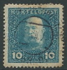 1915 AUSTRIA UNGHERIA USATO POSTA DA CAMPO EFFIGIE 10 H - G035-2 - Oostenrijkse Levant