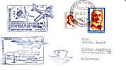 Argentinien 1979  Brief Mit 4 Schmuckstempeln Aus Der Antarktis In Die BRD - Polar Flights