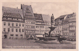 AK Freiberg - Obermarkt Mit Brunnen-Denkmal - 1950  (18671) - Freiberg (Sachsen)