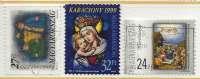 HUNGARY - 1999. Christmas I-II./ Magi / Madonna And Child - Stained Glass USED!!  IV.  Mi 4566,4567-4568. - Gebruikt