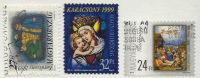 HUNGARY - 1999. Christmas I-II./ Magi / Madonna And Child - Stained Glass USED!!  VI.  Mi 4566,4567-4568. - Oblitérés