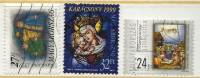 HUNGARY - 1999. Christmas I-II./ Magi / Madonna And Child - Stained Glass USED!!  VII.  Mi 4566,4567-4568. - Usati