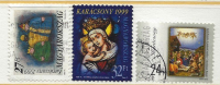 HUNGARY - 1999. Christmas I-II./ Magi / Madonna And Child - Stained Glass USED!!  VIII.  Mi 4566,4567-4568. - Usati