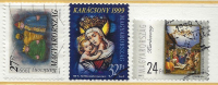 HUNGARY - 1999. Christmas I-II./ Magi / Madonna And Child - Stained Glass USED!!  IX.  Mi 4566,4567-4568. - Oblitérés