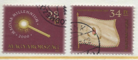 HUNGARY - 2000. Hungarian Millennium II./ Coronation Scepter / Millennium Flag  USED!!     I.  Mi 4579-4580. - Oblitérés
