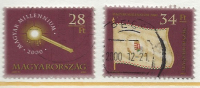 HUNGARY - 2000. Hungarian Millennium II./ Coronation Scepter / Millennium Flag  USED!!     III.  Mi 4579-4580. - Gebruikt