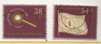 HUNGARY - 2000. Hungarian Millennium II./ Coronation Scepter / Millennium Flag  USED!!   VI.  Mi 4579-4580. - Oblitérés