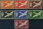 France, Océanie : Poste Aérienne N° 7 à 13 X Année 1942 - Airmail