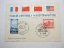 1954, Viermächtekonferenz, Sonderkarte - Lettres & Documents