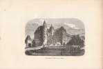 1863 - Gravure Sur Bois De Dardelet - Vizille (Isère) - Le Château Pris Du Jardin - FRANCO DE PORT - Prints & Engravings