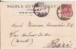 19-Cerignola-Puglia-Pubblicitaria Tessuti Nicola Cutrignelli-v.1914 X Bari - Cerignola