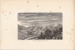 1863 - Gravure Sur Bois De Dardelet - Vizille (Isère) - Panorama De La Vallée - FRANCO DE PORT - Prints & Engravings