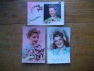 3 Cartes De Silhouettes Ou Portraits De Femmes - Silhouette - Scissor-type