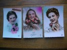 3 Cartes De Silhouettes Ou Portraits De Femmes - Silhouettes