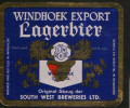Windhoek Export Lagerbier (Namibia), Beer Label From 1966. - Beer