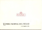 1973-CARPETA OBSEQUIO VI FERIA NAC. DEL SELLO. CENT. DE SELLOS I REPÚBLICA Y CORREO CARLISTA.  HOJAS RECUERDO Nº 7 Y 8 - Souvenirbögen