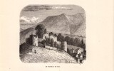 1863 - Gravure Sur Bois De Dardelet - Vizille (Isère) - Le Château Du Roi - FRANCO DE PORT - Prints & Engravings