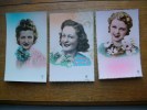 3 Cartes De Silhouettes Ou Portraits De Femmes - Scherenschnitt - Silhouette