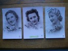 3 Cartes De Silhouettes Ou Portraits De Femmes - Silhouetkaarten