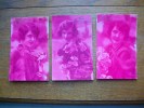 3 Cartes De Silhouettes Ou Portraits De Femmes - Silhouettes