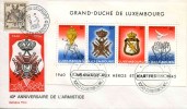 ENV. De 1985 Avec Timbres "40e Anniversaire De L'Armistice - Hommages Aux Héros Et Martyrs" - Brieven En Documenten