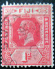 FIJI 1922 1d King George V Used Scott95 CV$1.40 Watermark : Multi Crown & Script CA - Fiji (...-1970)