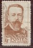 Indochine - Oblitéré - Charnière Y&T 1944 N° 252 Paul Doumer 4c Brun-jaune - Unused Stamps