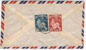 CHINA - TAIWAN Vf 1953 COVER From TAIPEH To PHILADELPHIA - Tied By Ivert # 144-146 - Lettres & Documents