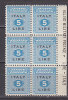 Z4244 - OCC. ANGLO AMERICANA DELLA SICILIA SASSONE N°8 ** BLOCCO DI 6 - Occ. Anglo-américaine: Sicile